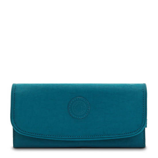 Kipling Money Land Snap Portefeuille Turquoise | België 1426WN